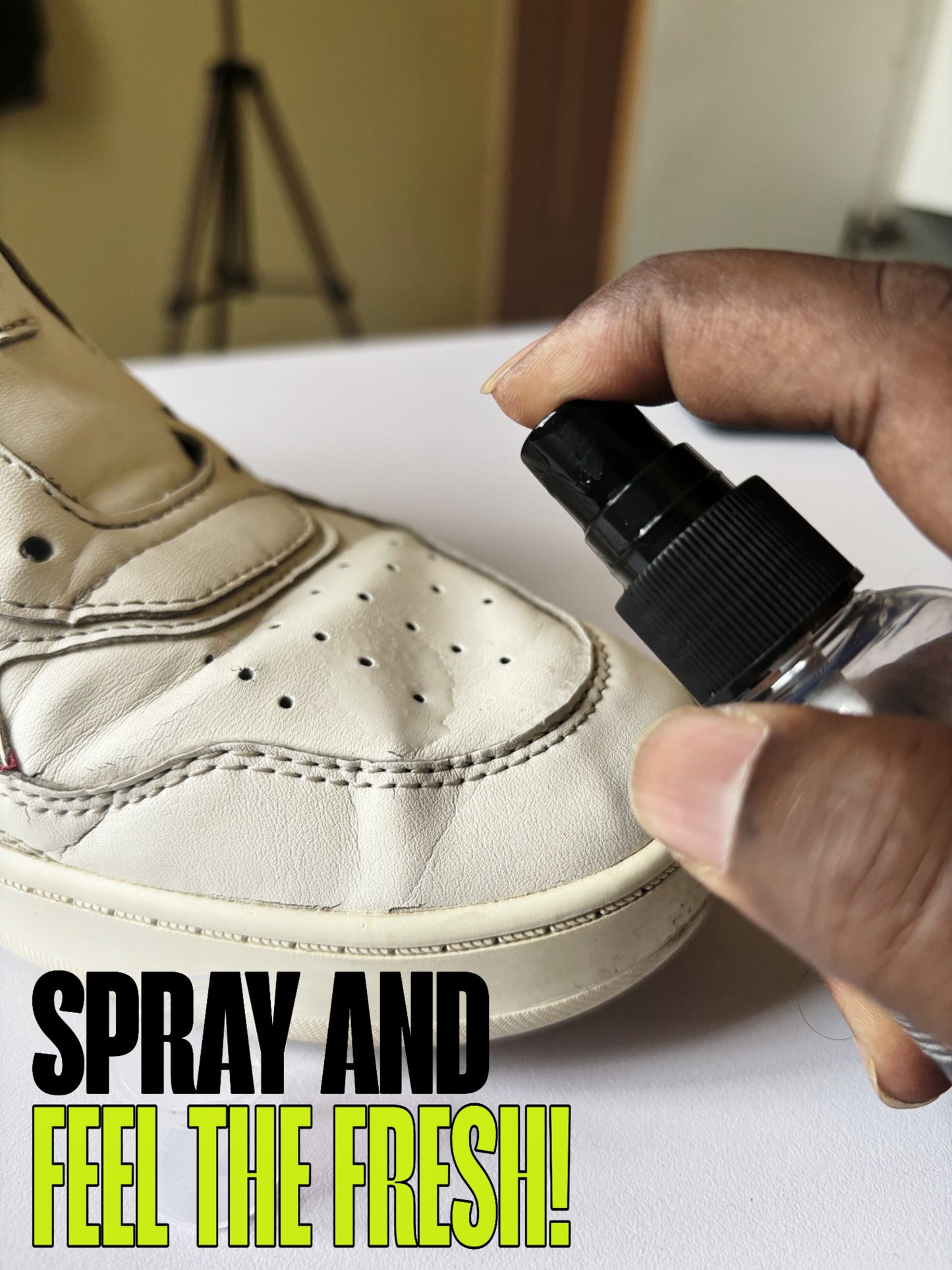 WypeUp Shoe Deodorant Spray – Fresh Apple Fragrance 100ml | Removes Shoe Odour Instantly