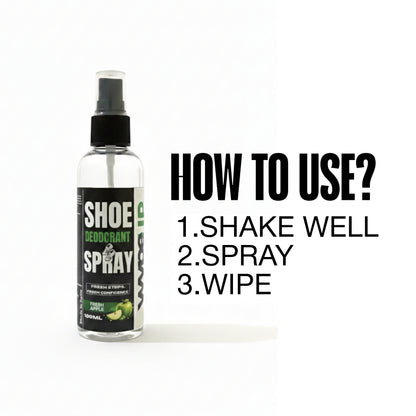 WypeUp Shoe Cleaning Foam + Deodorant Spray Combo | Deep Clean & Fresh Smell | 150ml + 100ml